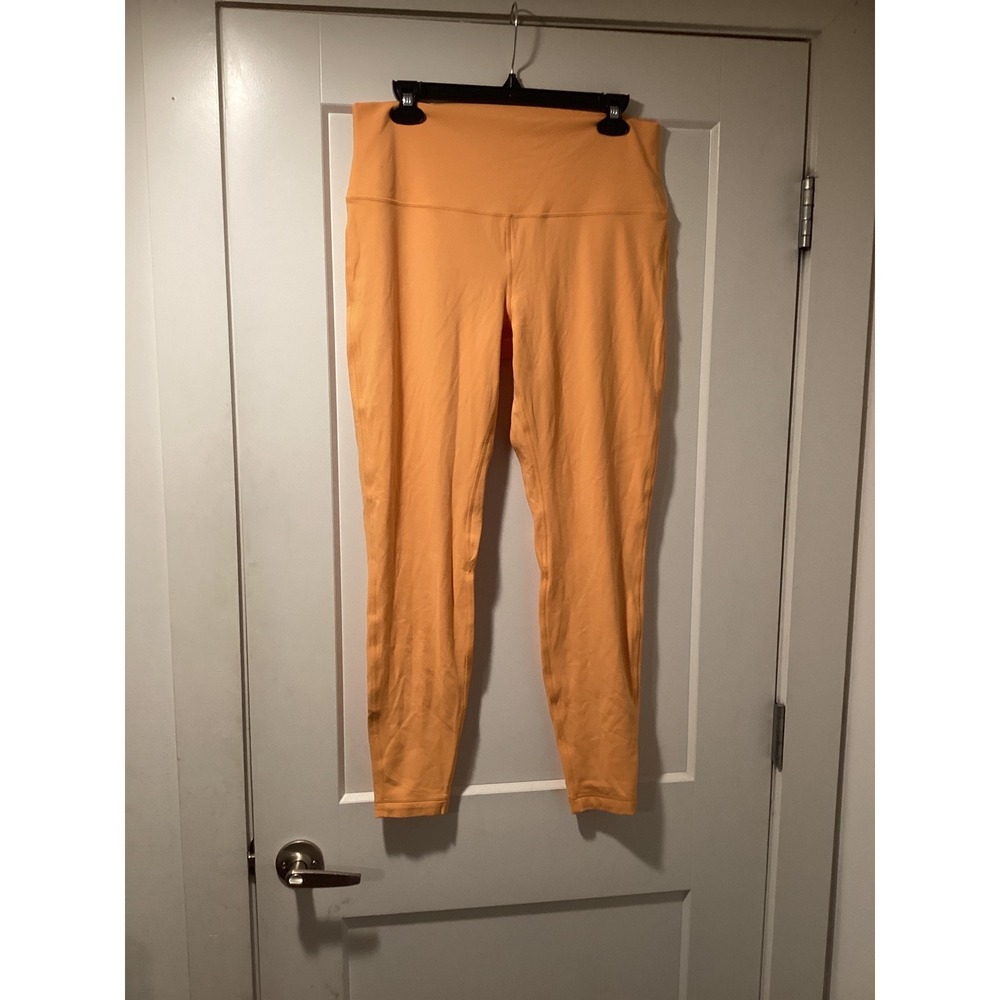 Lululemon Align High-Rise Pant 28‎ Orange Nulu Yoga Leggings Womens Size 14 NWT